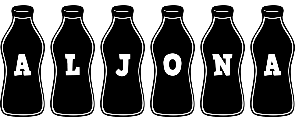 Aljona bottle logo