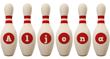 Aljona bowling-pin logo