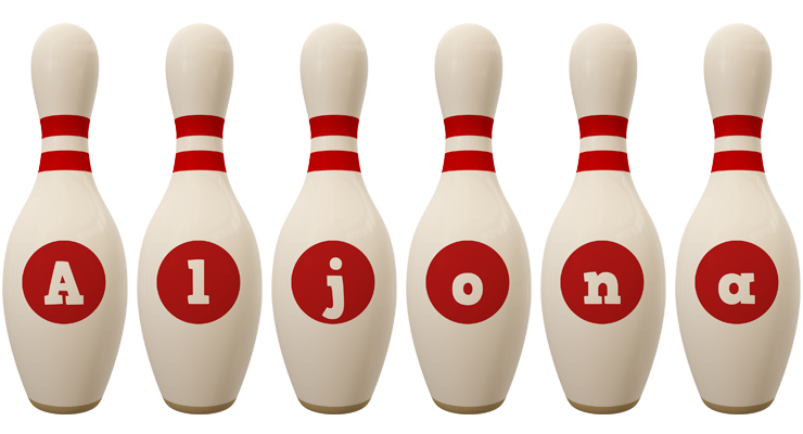 Aljona bowling-pin logo