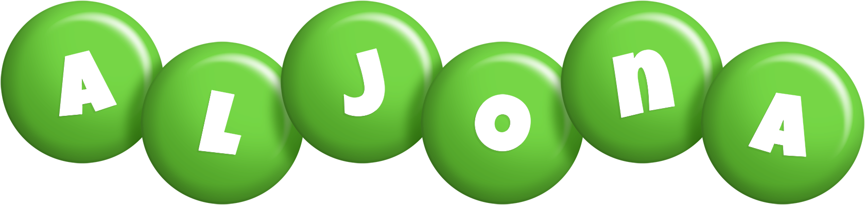 Aljona candy-green logo