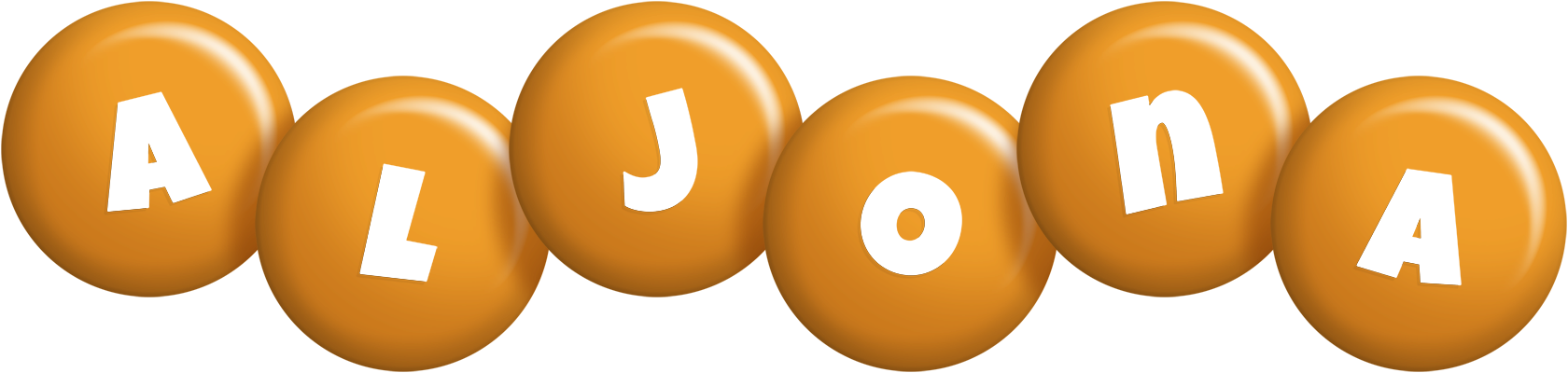 Aljona candy-orange logo