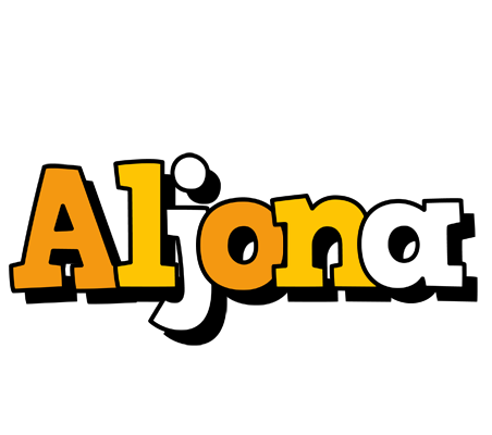 Aljona cartoon logo