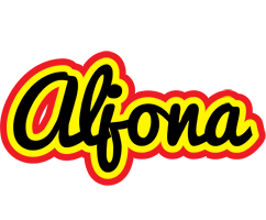 Aljona flaming logo