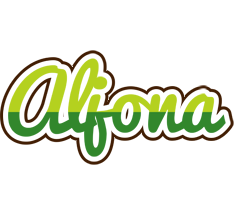 Aljona golfing logo