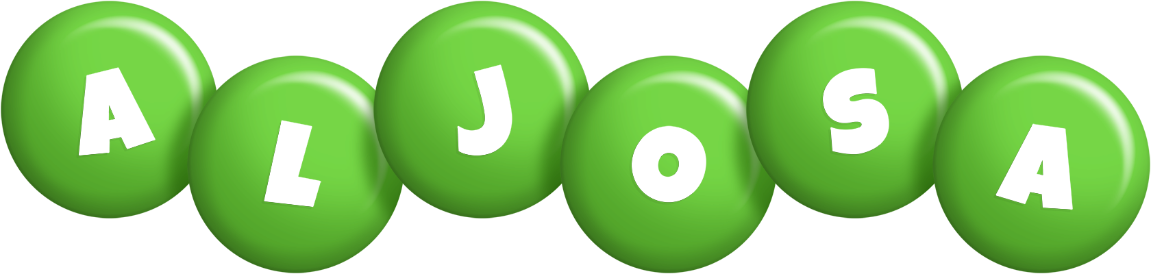 Aljosa candy-green logo