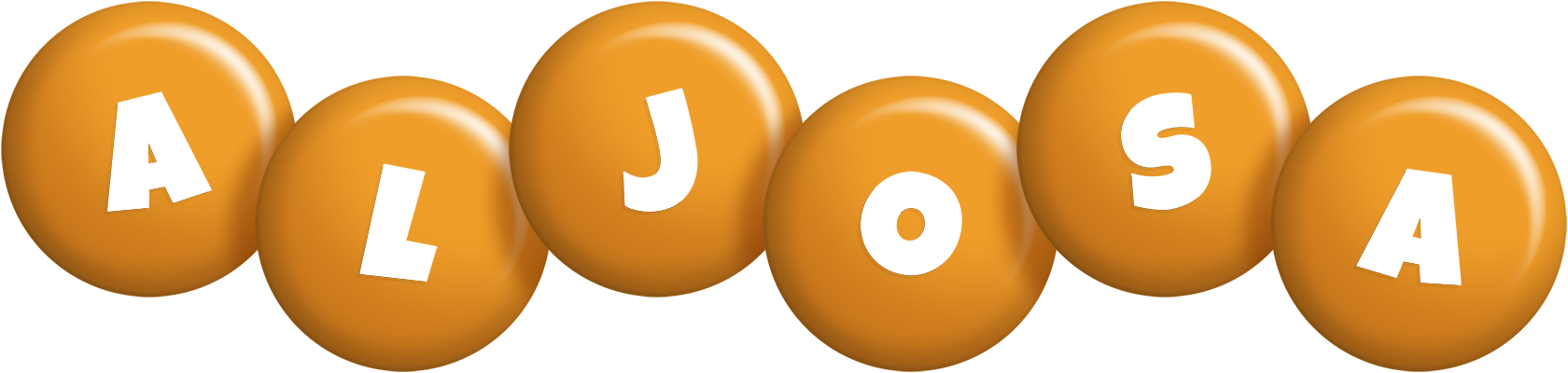 Aljosa candy-orange logo
