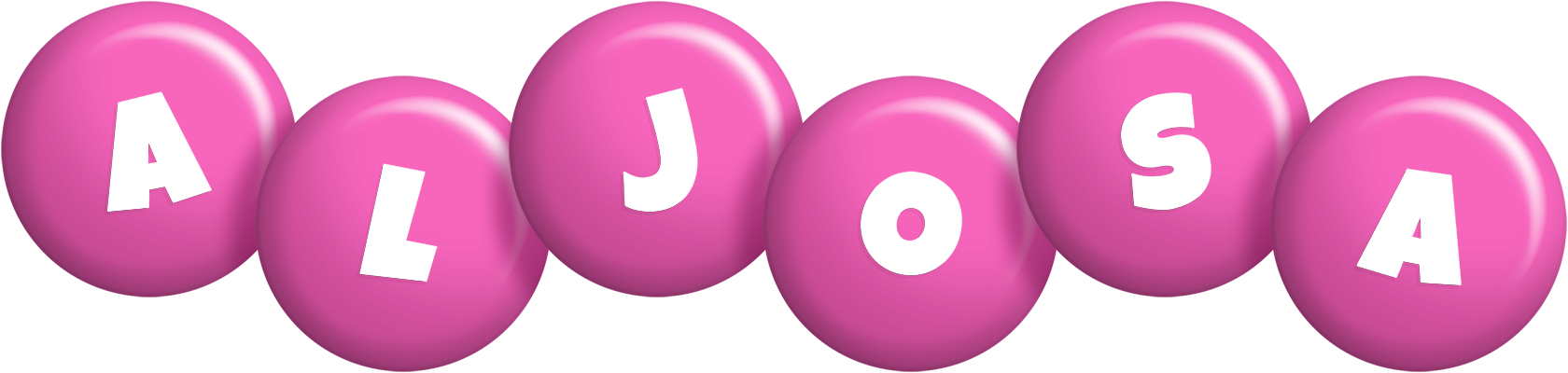 Aljosa candy-pink logo