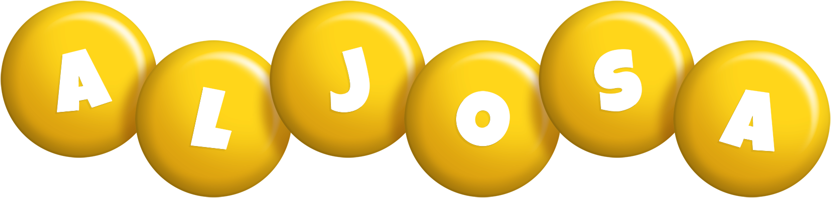 Aljosa candy-yellow logo