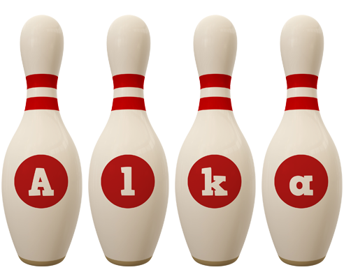 Alka bowling-pin logo