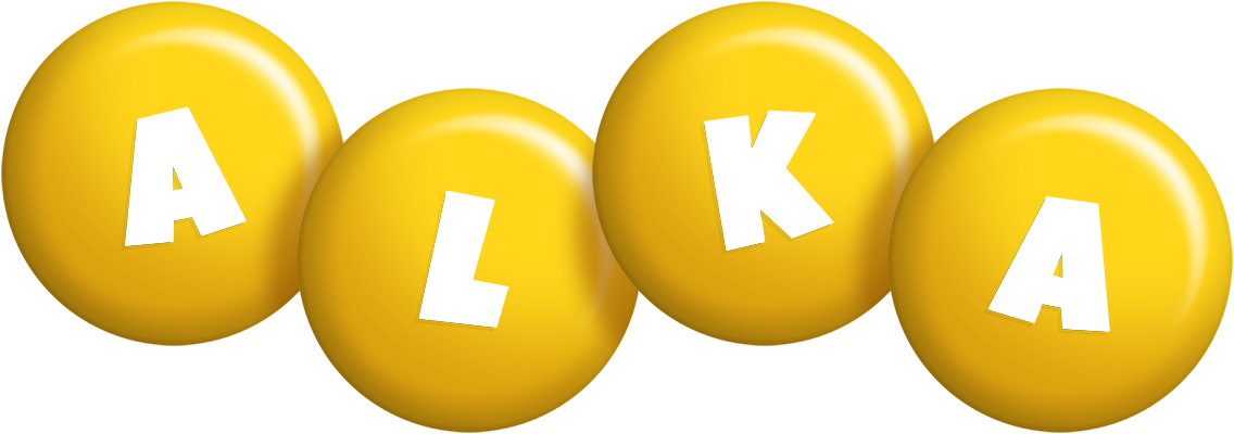 Alka candy-yellow logo