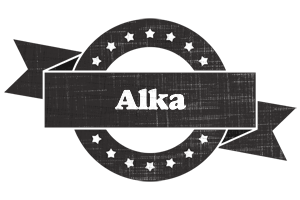 Alka grunge logo