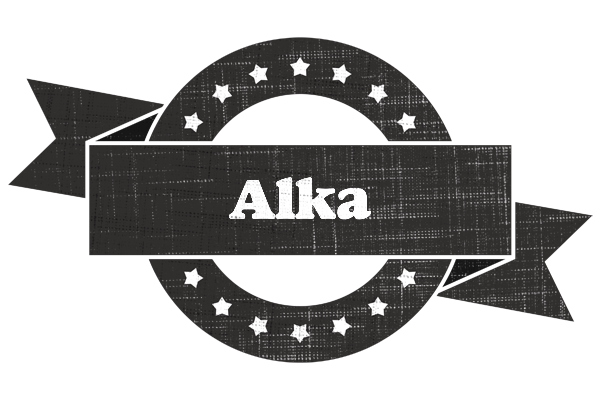 Alka grunge logo