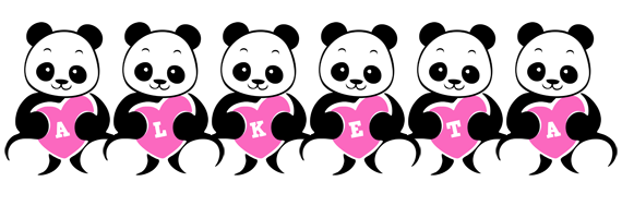 Alketa love-panda logo