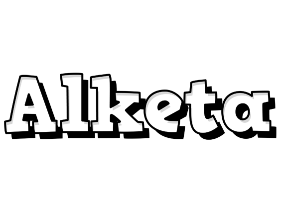 Alketa snowing logo