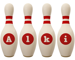 Alki bowling-pin logo