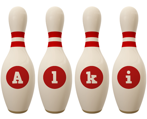 Alki bowling-pin logo