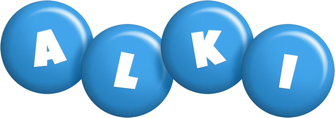 Alki candy-blue logo