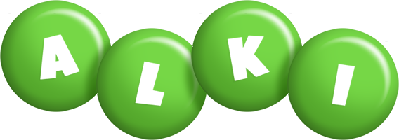 Alki candy-green logo