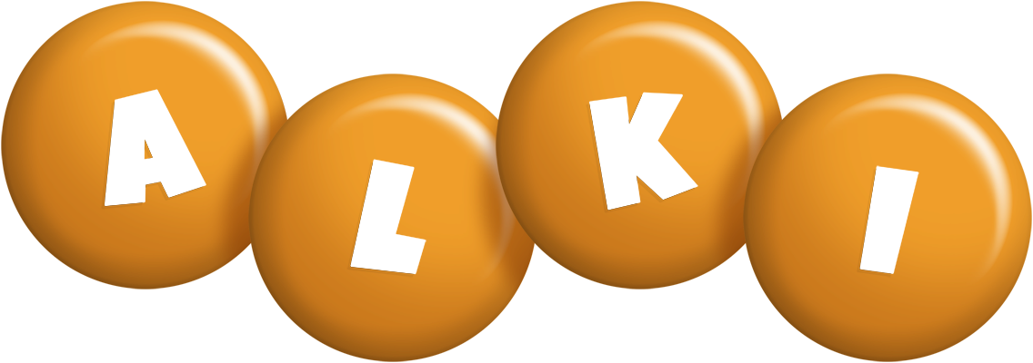 Alki candy-orange logo