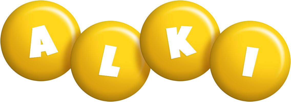 Alki candy-yellow logo
