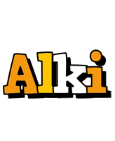 Alki cartoon logo