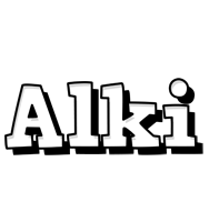 Alki snowing logo