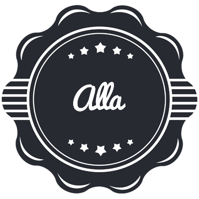Alla badge logo