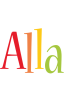 Alla birthday logo