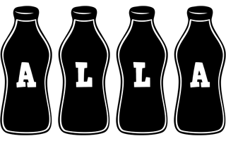 Alla bottle logo