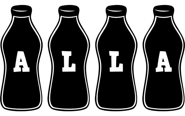Alla bottle logo