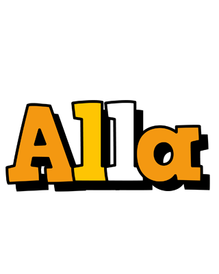 Alla cartoon logo