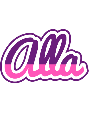 Alla cheerful logo