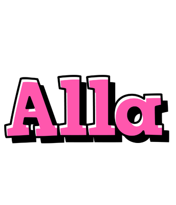 Alla girlish logo