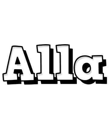 Alla snowing logo
