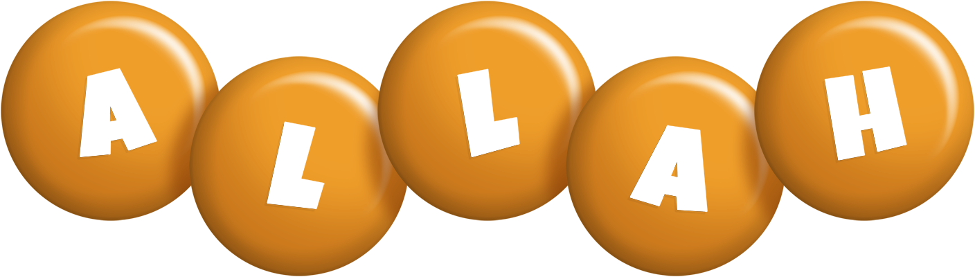 Allah candy-orange logo