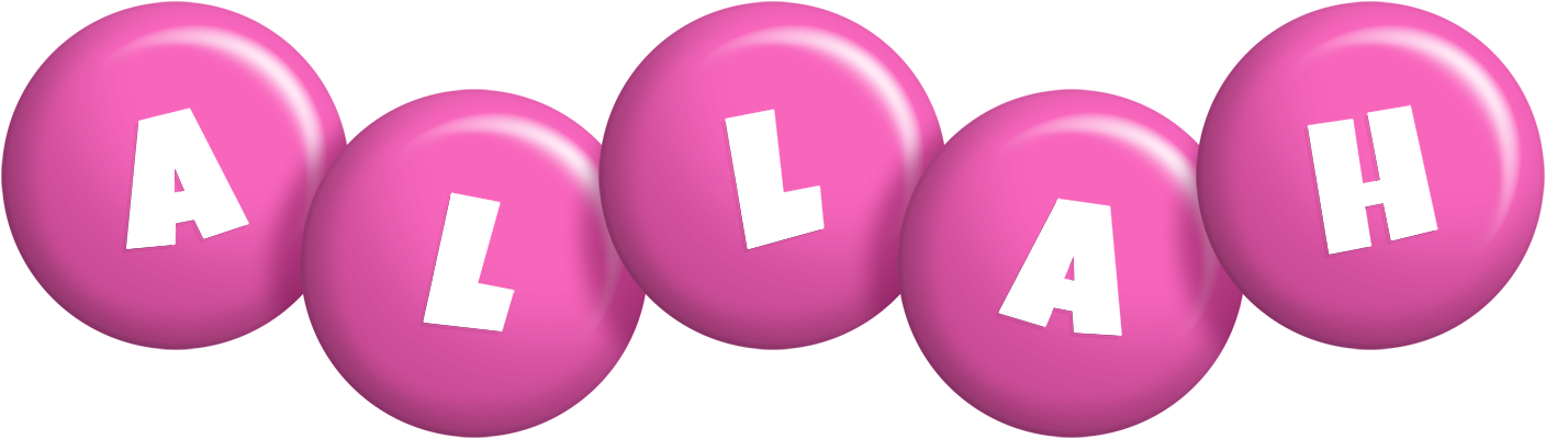 Allah candy-pink logo