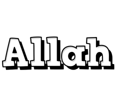 Allah snowing logo