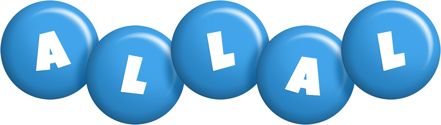 Allal candy-blue logo