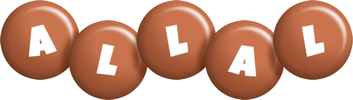 Allal candy-brown logo