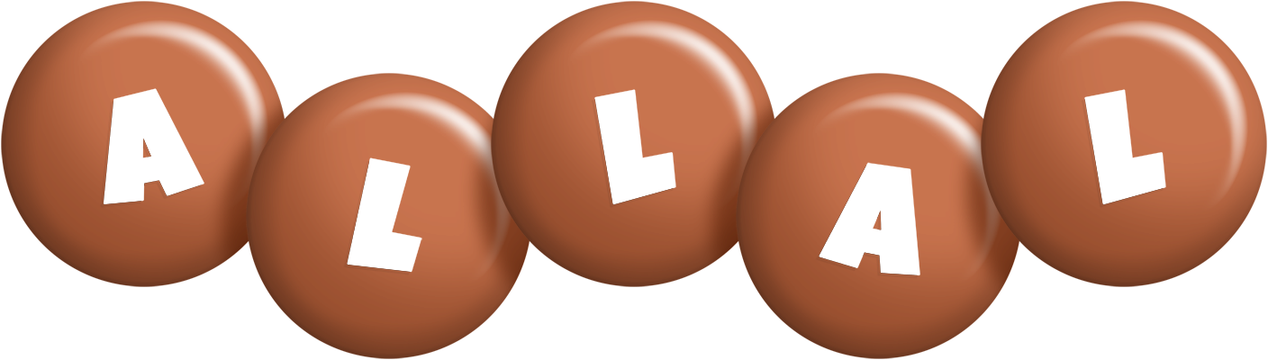 Allal candy-brown logo