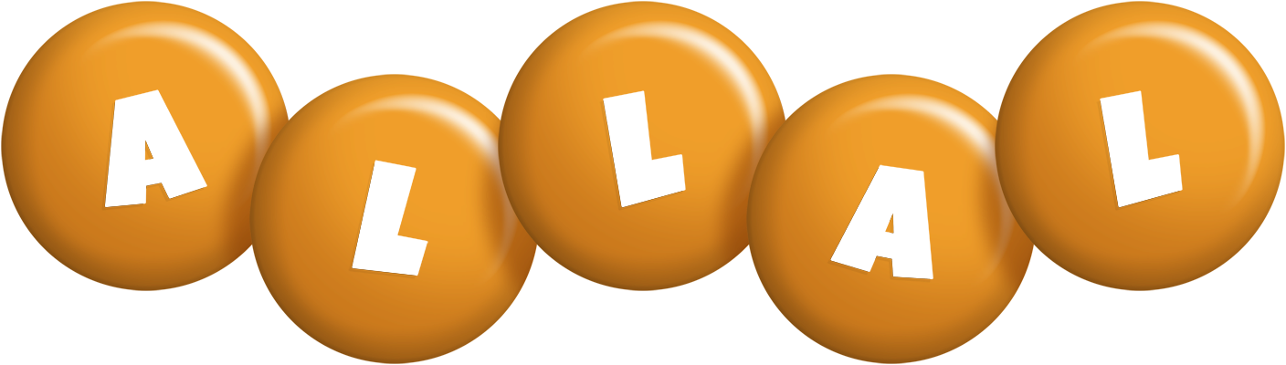 Allal candy-orange logo