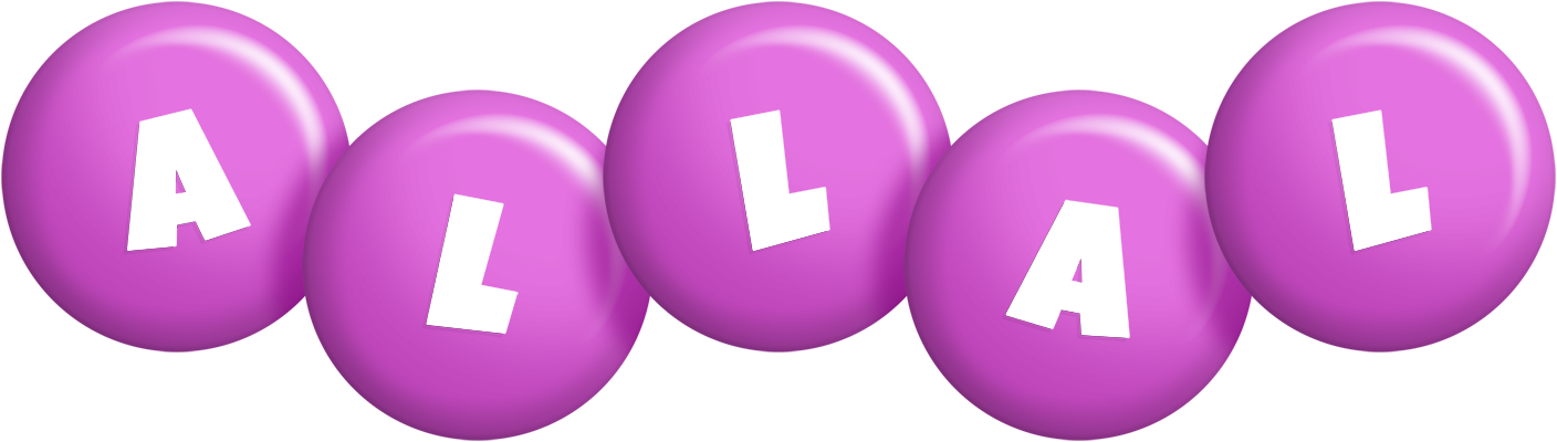 Allal candy-purple logo