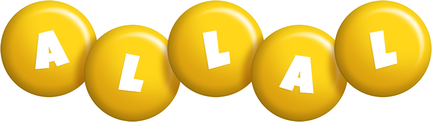Allal candy-yellow logo