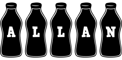 Allan bottle logo