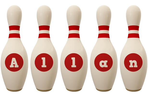 Allan bowling-pin logo