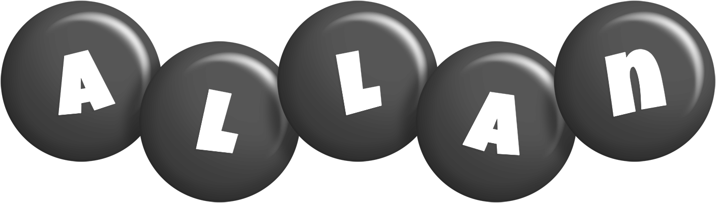 Allan candy-black logo