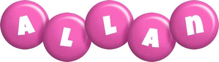 Allan candy-pink logo