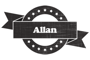 Allan grunge logo