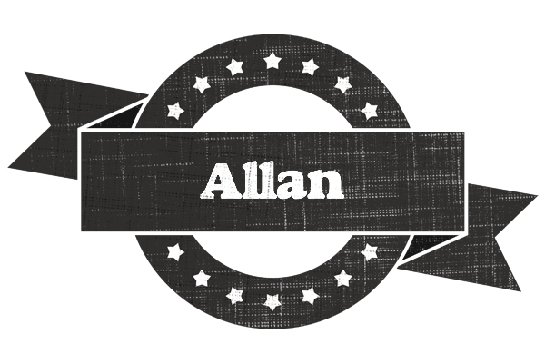 Allan grunge logo