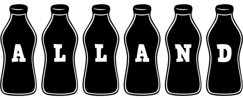 Alland bottle logo